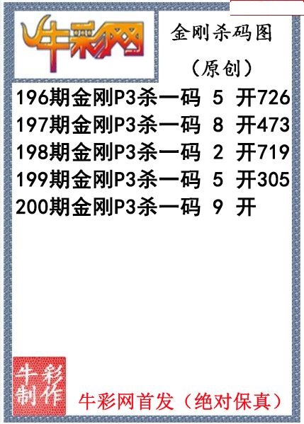 金刚杀码图迷