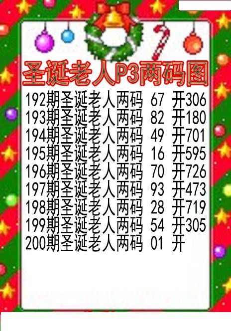 圣诞老人两码图