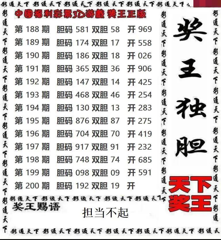 天下奖王
