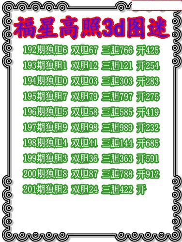 福星高照三胆