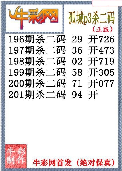 孤城杀码