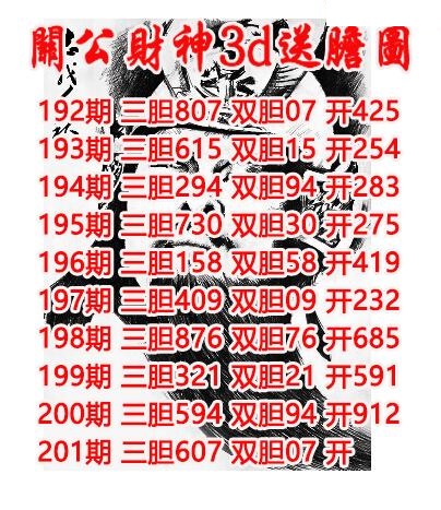 关公财神送胆