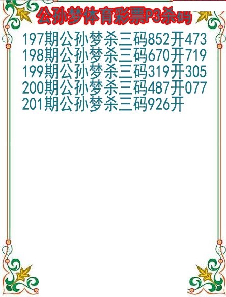 公孙梦杀码图