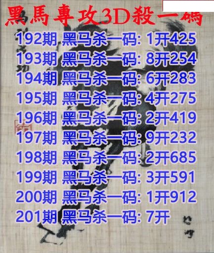 黑马杀码