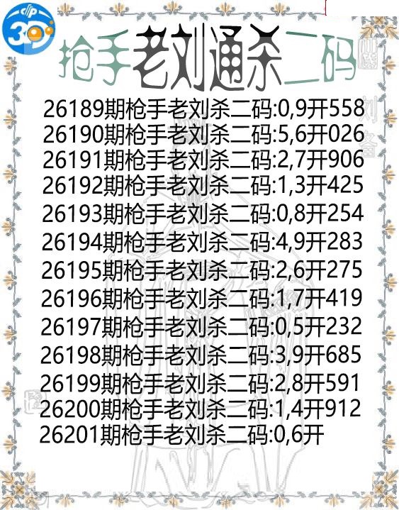 抢手老刘通杀二码
