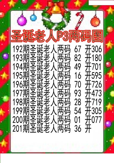 圣诞老人两码图
