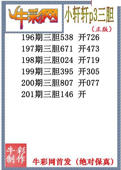 小轩轩三胆