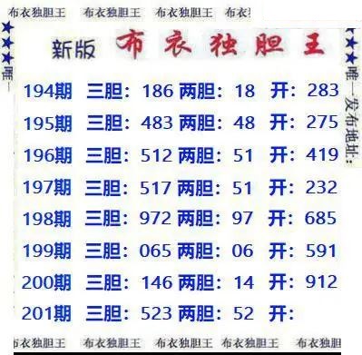 新版布衣独胆王
