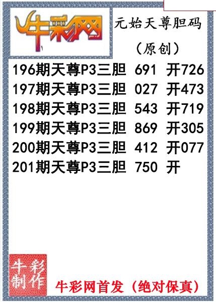 元始天尊胆码图