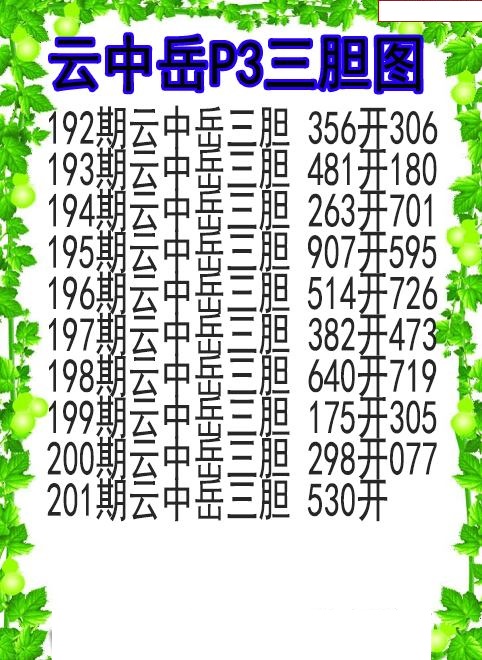云中岳三胆图