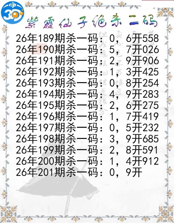 紫霞仙子绝杀二码