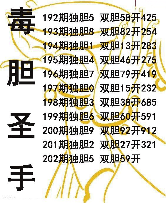 毒胆圣手
