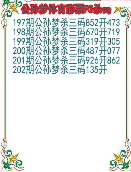 公孙梦杀码图