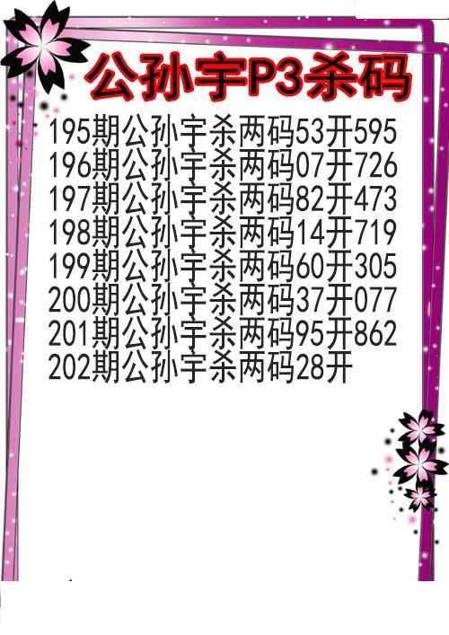 公孙宇杀码图