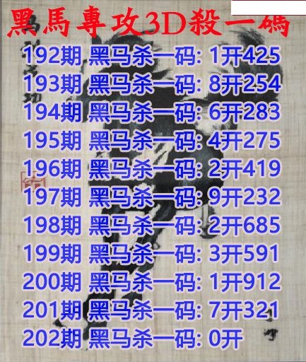 黑马杀码