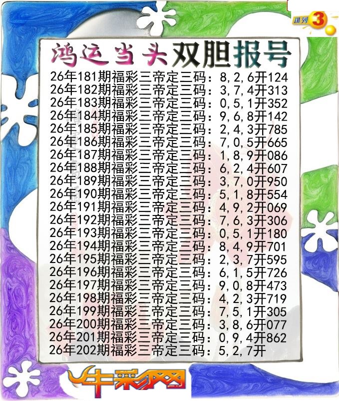 鸿运当头双胆报号