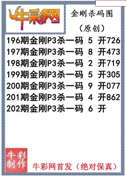 金刚杀码图迷