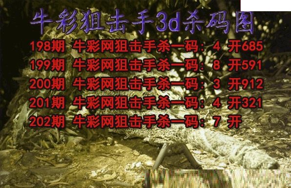 牛彩狙击手杀码