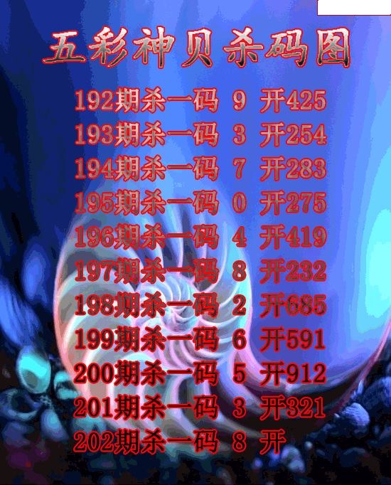 五彩神贝杀码