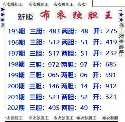 新版布衣独胆王