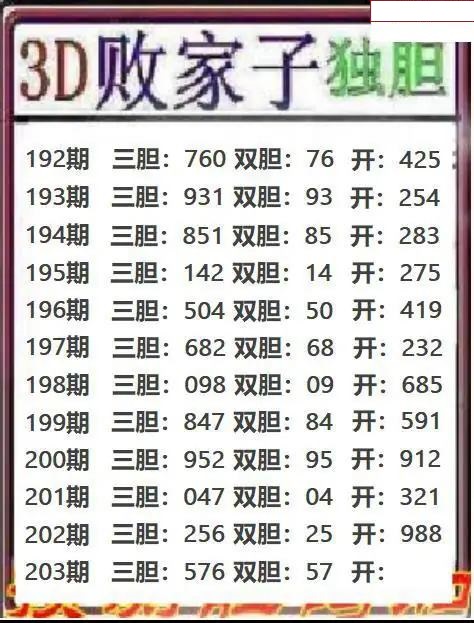 败家子独胆