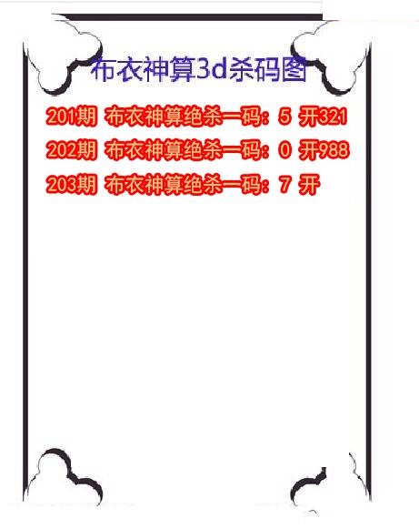 布衣神算杀码