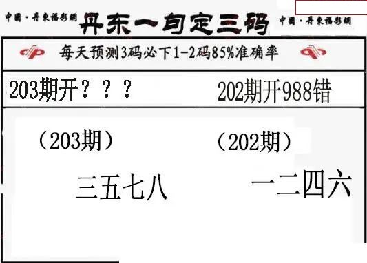 丹东一句定三码