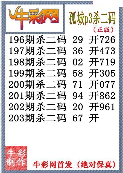 孤城杀码