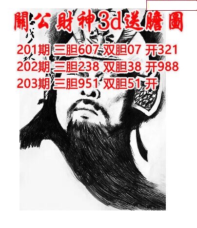 关公财神送胆