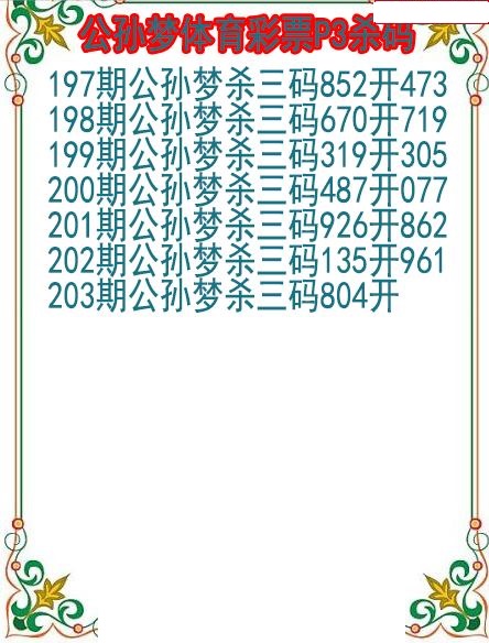 公孙梦杀码图