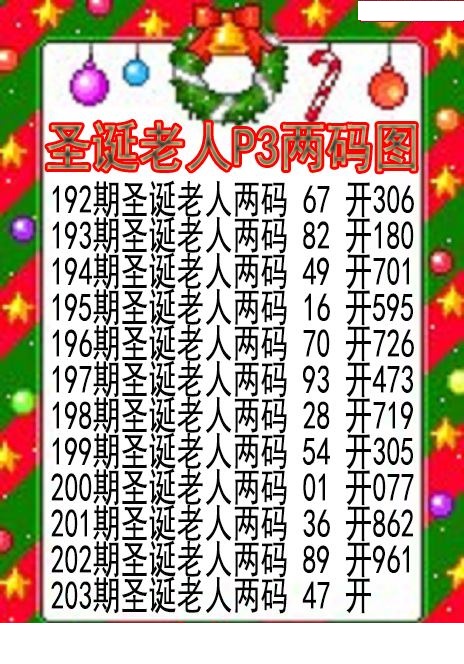 圣诞老人两码图