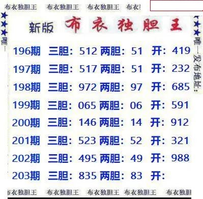 新版布衣独胆王