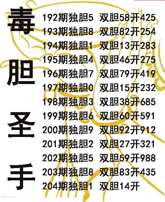 毒胆圣手