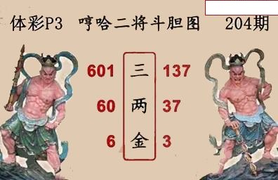 哼哈二将斗胆图