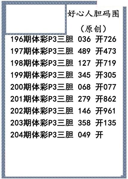 好心人送胆
