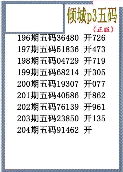 倾城胆码