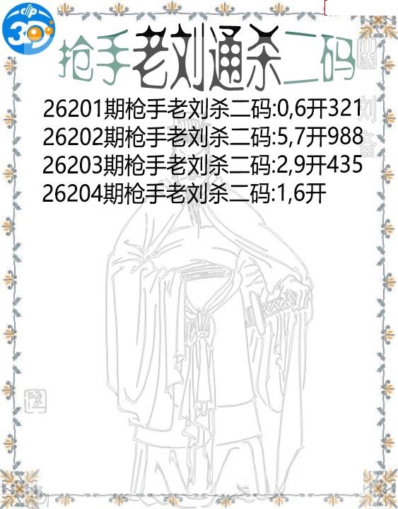 抢手老刘通杀二码