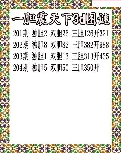 一胆震天下独胆