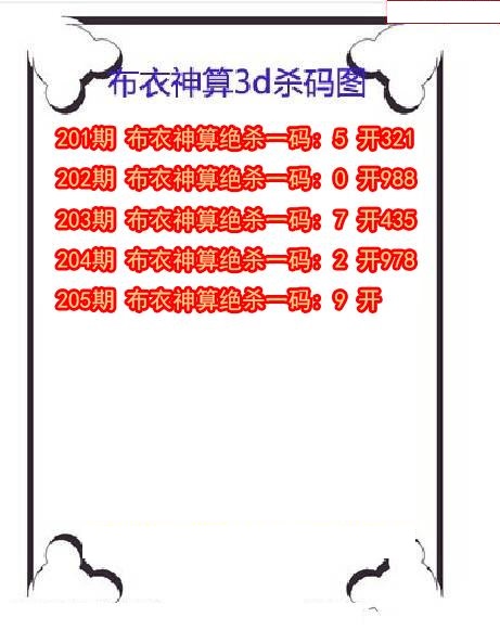 布衣神算杀码