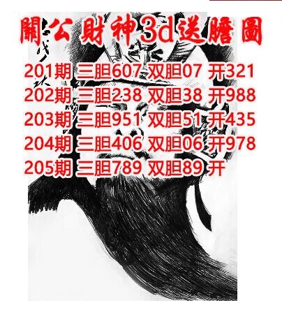 关公财神送胆