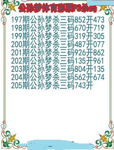 公孙梦杀码图