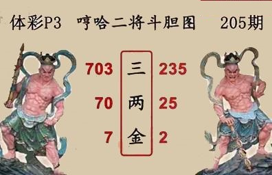 哼哈二将斗胆图