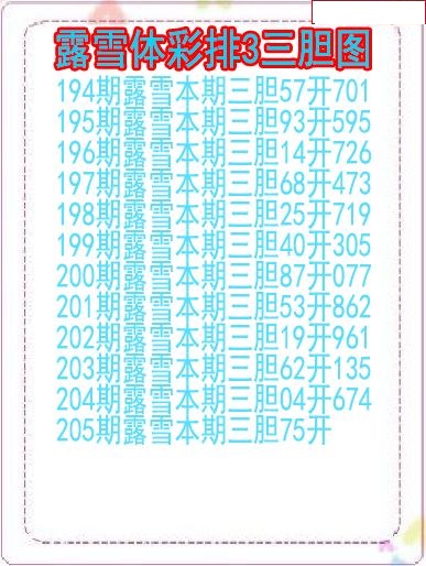 露雪三胆图