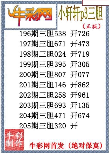 小轩轩三胆