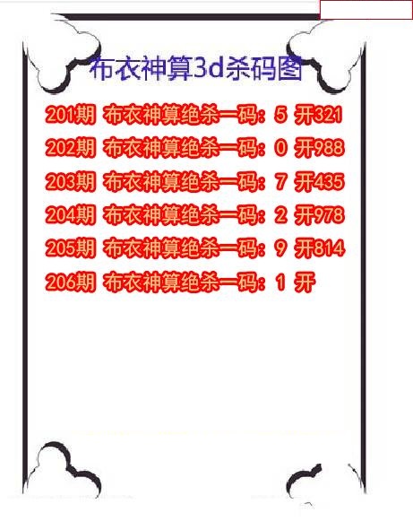 布衣神算杀码