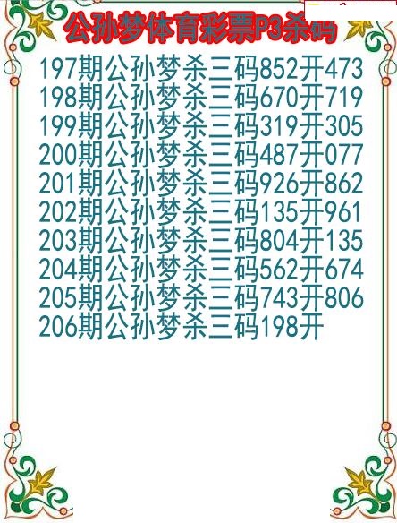 公孙梦杀码图