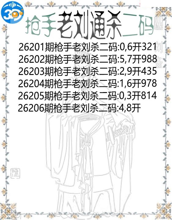 抢手老刘通杀二码