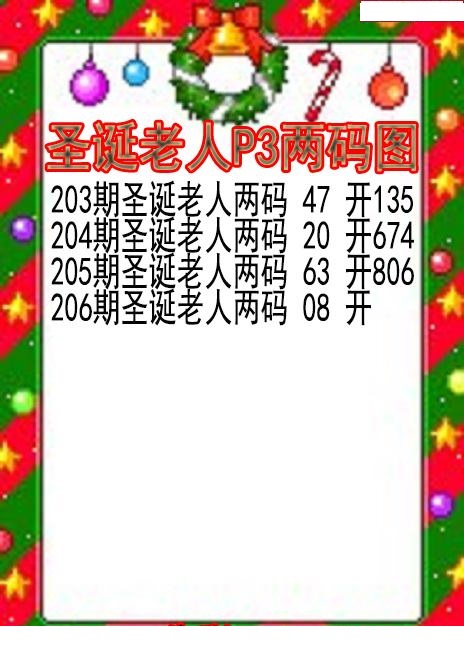 圣诞老人两码图