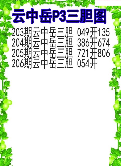 云中岳三胆图