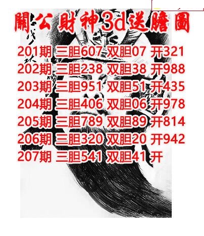 关公财神送胆
